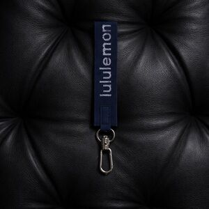 Lululemon Athletica Navy key holder with Silver Hardware
